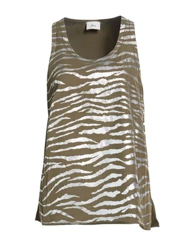 8pm Woman Top Military Green Size M Viscose