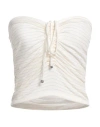 8pm Woman Top White Size S Modal, Elastane, Polyester, Polyamide
