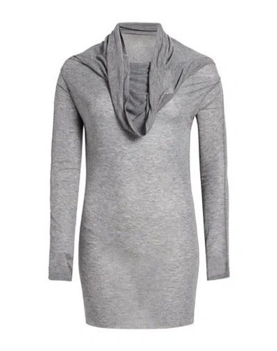 8pm Woman T-shirt Grey Size S Viscose, Polyamide, Cashmere, Elastane In Gray