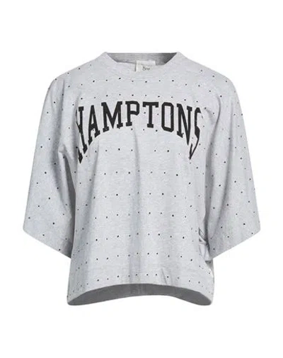 8pm Woman T-shirt Light Grey Size M Cotton In Gray
