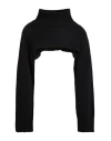 8pm Woman Turtleneck Black Size L Viscose, Polyamide, Wool, Cashmere