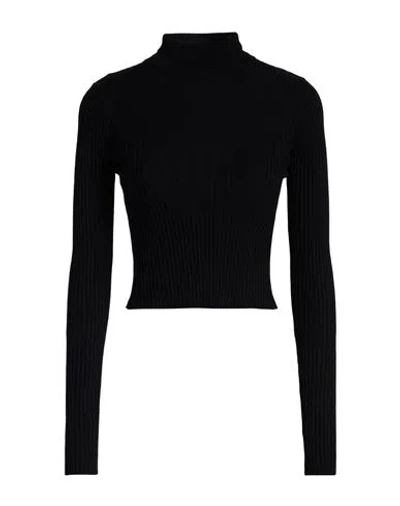 8pm Woman Turtleneck Black Size Xs Viscose, Polyester