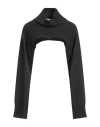 8pm Woman Turtleneck Charcoal Size M Viscose, Polyamide, Wool, Cashmere