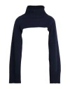 8pm Woman Turtleneck Midnight Blue Size S Viscose, Polyamide, Wool, Cashmere