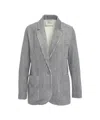 8pm 'zuleika' Blazer With Contrast Stitching In Gray