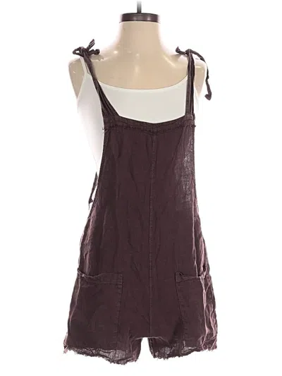 Pre-owned 9 Seed Romper In Burgundy
