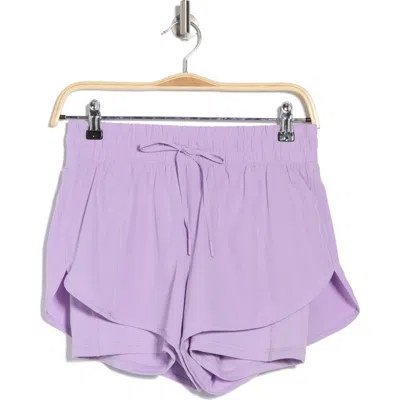 90 Degree By Reflex 2-in-1 Running Shorts In Lavendula