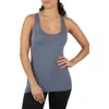 90 Degree By Reflex 2-pack Racerback Tank Tops In Gardenia/grisaille