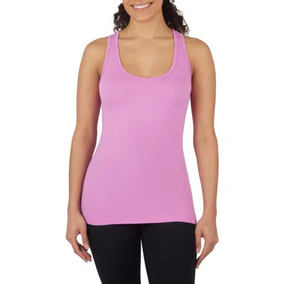90 Degree By Reflex 2-pack Racerback Tank Tops In Opera Mauve/white