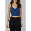 90 Degree By Reflex 2-pack Stone Wash Seamless Alamo Tanks In Pageant Blue/black