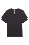 90 Degree By Reflex 2-pack Supersoft Everyday Crewneck T-shirts In Black/black