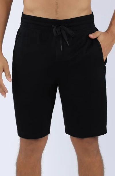 90 Degree By Reflex 2 Secure Zip Pocket Performance Shorts In Black