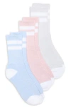 90 Degree By Reflex 3-pack Rib Crew Socks In Multi