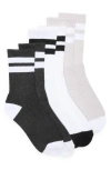 90 Degree By Reflex 3-pack Rib Crew Socks In Multi