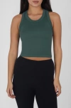 90 Degree By Reflex 3-pack Seamless Crop Tanks In Green