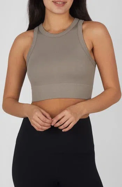 90 Degree By Reflex 3-pack Seamless Ribbed Crop Tank Tops In