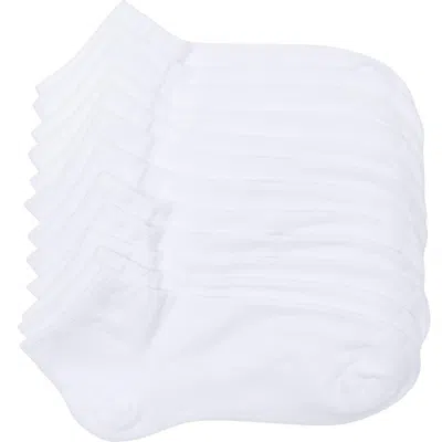 90 Degree By Reflex 6-pack Low Cut Socks In White