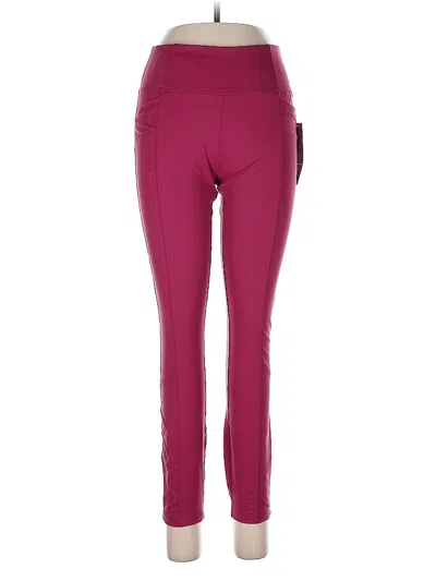Pre-owned 90 Degree By Reflex Active Pants In Burgundy