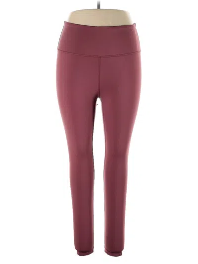 Pre-owned 90 Degree By Reflex Active Pants In Burgundy