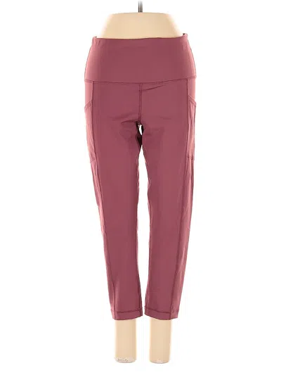 Pre-owned 90 Degree By Reflex Active Pants In Burgundy