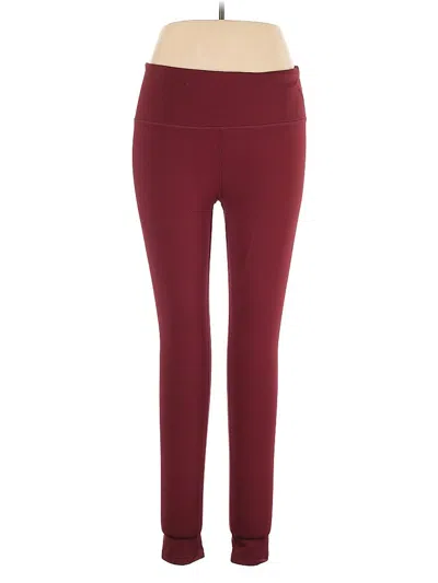 Pre-owned 90 Degree By Reflex Active Pants In Burgundy