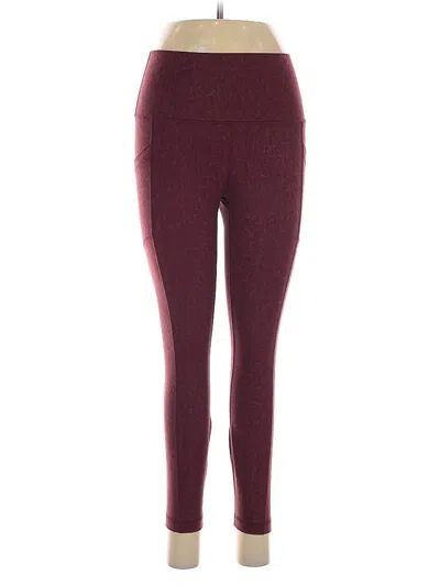 Pre-owned 90 Degree By Reflex Active Pants In Burgundy