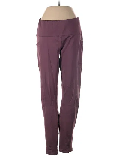 Pre-owned 90 Degree By Reflex Active Pants In Burgundy