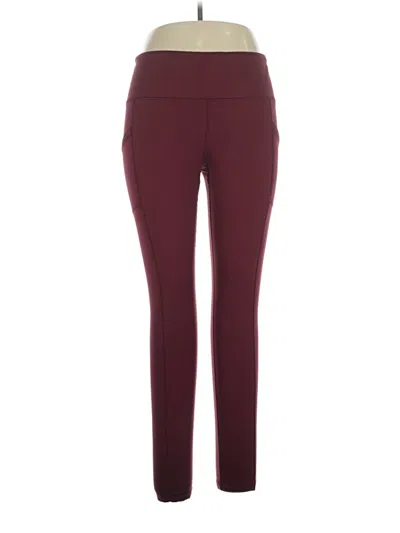 Pre-owned 90 Degree By Reflex Active Pants In Burgundy