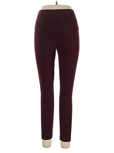 Pre-owned 90 Degree By Reflex Active Pants In Burgundy