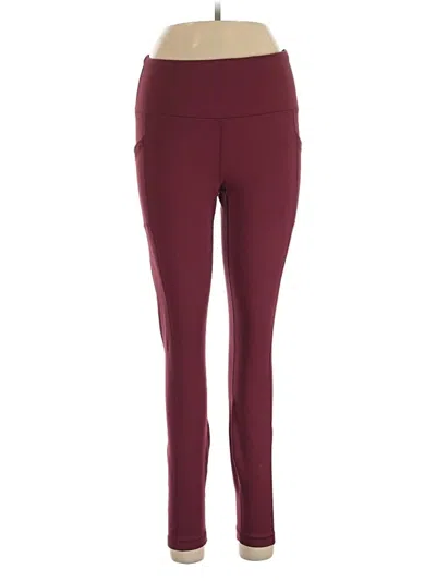 Pre-owned 90 Degree By Reflex Active Pants In Burgundy