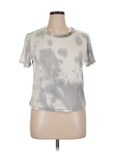 Pre-owned 90 Degree By Reflex Active T-shirt In Silver