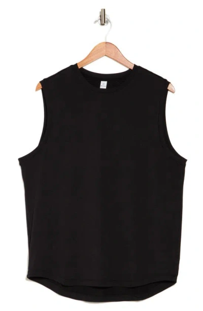 90 Degree By Reflex Air Sense Iconic Textured Muscle Tank In Black