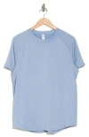 90 Degree By Reflex Air Sense Iconic Textured T-shirt In Forever Blue