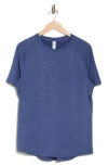90 Degree By Reflex Air Sense Iconic Textured T-shirt In Gray Blue