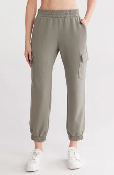 90 Degree By Reflex Alcove Scuba Cargo Joggers In Mulled Basil