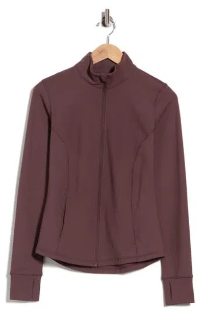 90 Degree By Reflex Altitude Full Zip Performance Jacket In Brown
