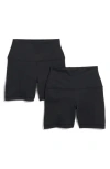 90 Degree By Reflex Assorted 2-pack Bike Shorts In Black/black