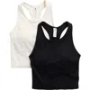 90 Degree By Reflex Assorted 2-pack Nicola Racerback Rib Tank Tops