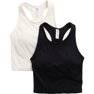 90 Degree By Reflex Assorted 2-pack Nicola Racerback Rib Tank Tops