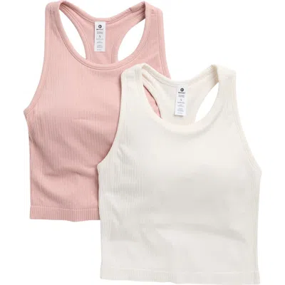 90 Degree By Reflex Assorted 2-pack Nicola Racerback Rib Tank Tops