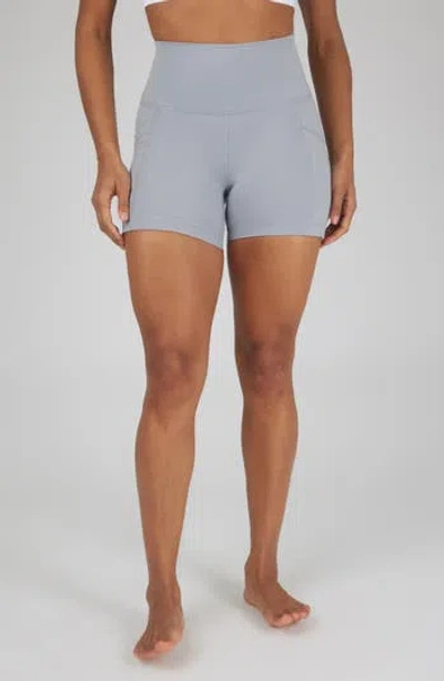 90 Degree By Reflex Assorted 2-pack Wonderlink Tribeca Bike Shorts In Sleet/black