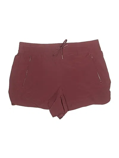 Pre-owned 90 Degree By Reflex Athletic Shorts In Burgundy