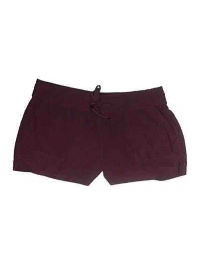 Pre-owned 90 Degree By Reflex Athletic Shorts In Burgundy
