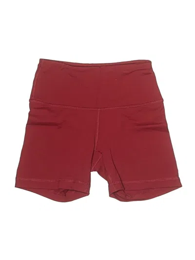 Pre-owned 90 Degree By Reflex Athletic Shorts In Burgundy