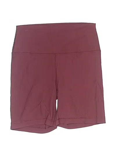 Pre-owned 90 Degree By Reflex Athletic Shorts In Burgundy