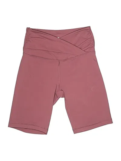 Pre-owned 90 Degree By Reflex Athletic Shorts In Burgundy