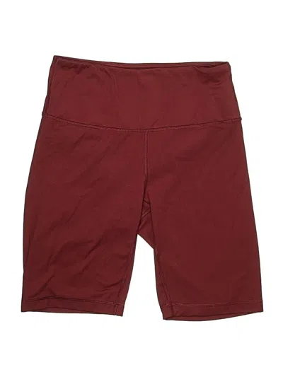 Pre-owned 90 Degree By Reflex Athletic Shorts In Burgundy