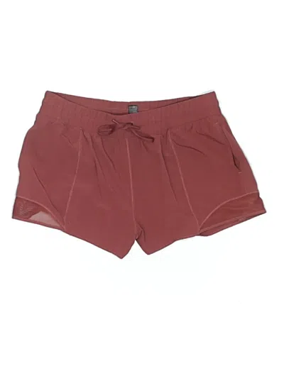 Pre-owned 90 Degree By Reflex Athletic Shorts In Burgundy