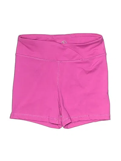 Pre-owned 90 Degree By Reflex Kids' Athletic Shorts In Pink