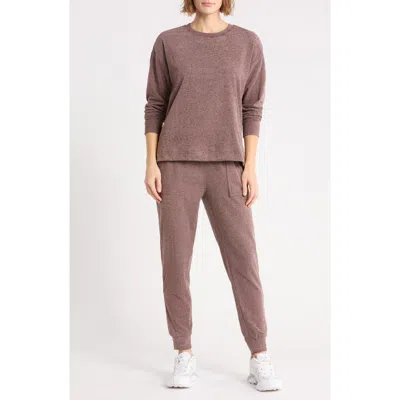 90 Degree By Reflex Bayview Oversized Pajamas In Brown